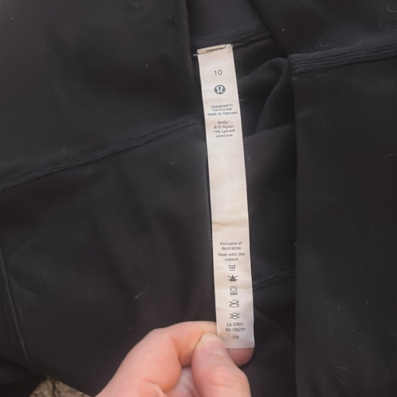 Lululemon Align High Rise Crop 23” Black - Picture 8 of 11